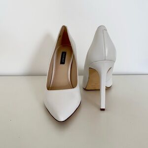 Nine West Elegant White Heels